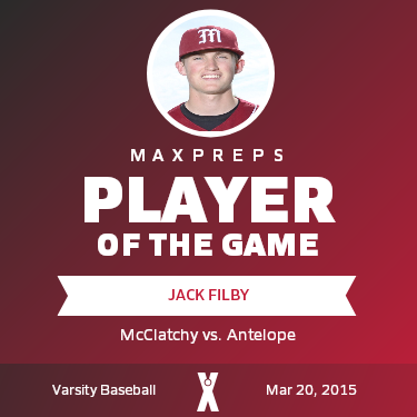 #8 Jack Filby Player of the Game badge