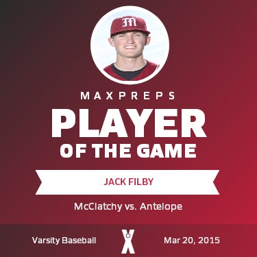 #8 Jack Filby Player of the Game badge