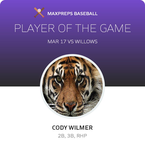 #12 Cody Wilmer Player of the Game badge