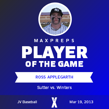 #24 Ross  Applegarth Player of the Game badge