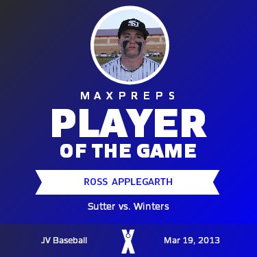 #24 Ross Applegarth Player of the Game badge