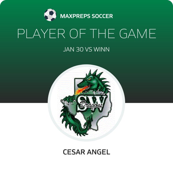 #9 Cesar Angel Player of the Game badge