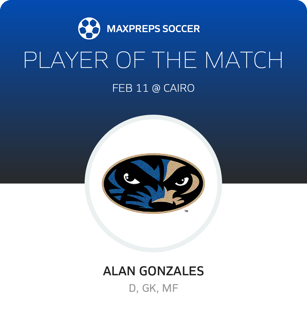 #13 Alan Gonzales Player of the Game badge
