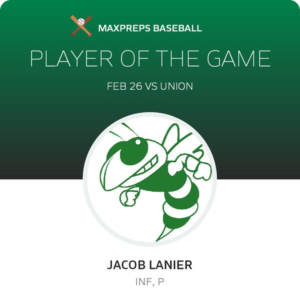 #25 Jacob Lanier Player of the Game badge