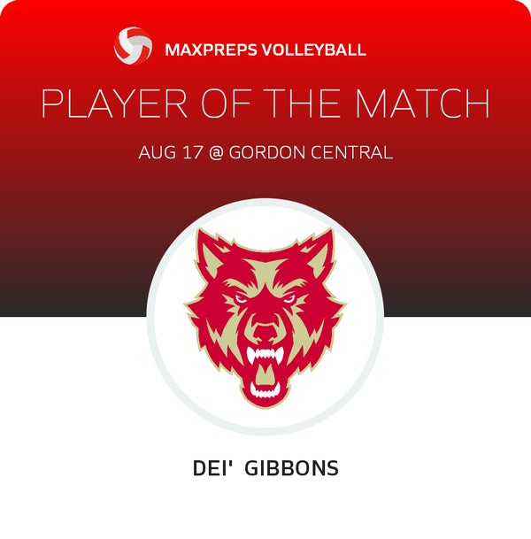 #23 Dei' Gibbons Player of the Game badge