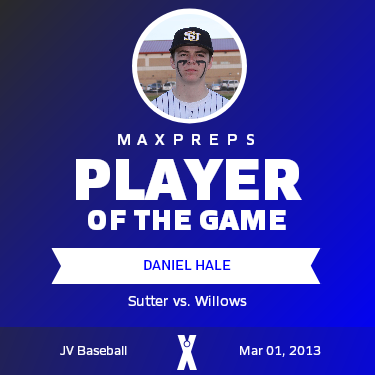 #10 Daniel Hale Player of the Game badge