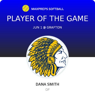 #9 Dana Smith Player of the Game badge