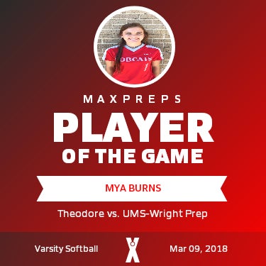 #1 Mya Burns Player of the Game badge