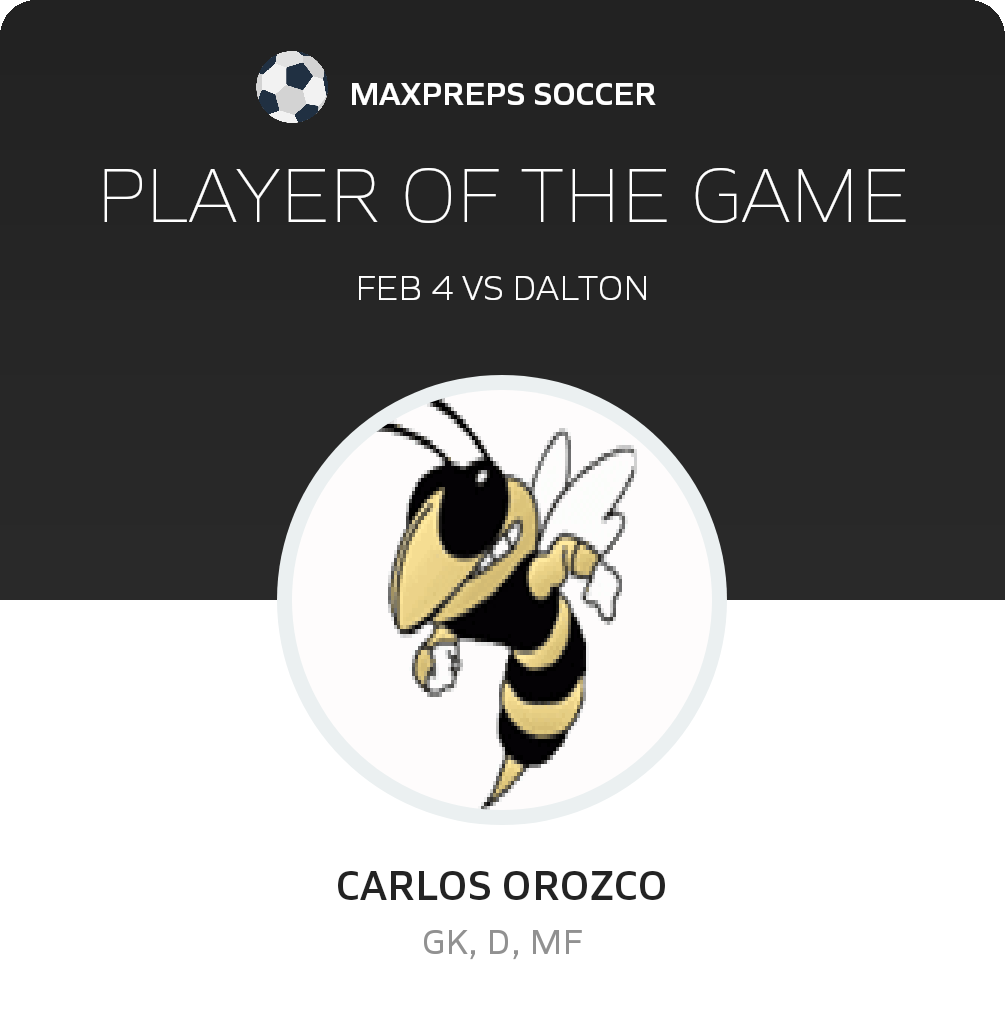 #1 Carlos Orozco Player of the Game badge