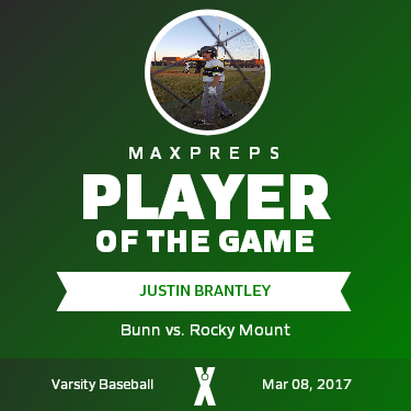 #4 Justin Brantley Player of the Game badge
