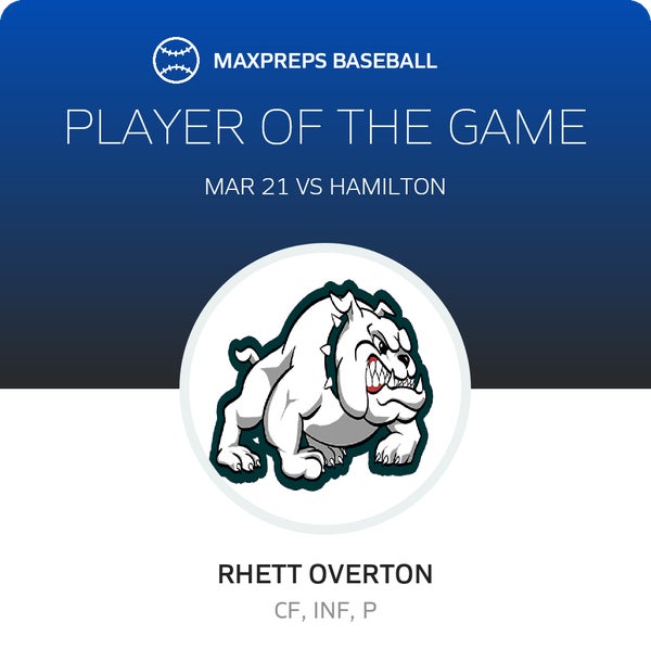 #1 Rhett Overton Player of the Game badge