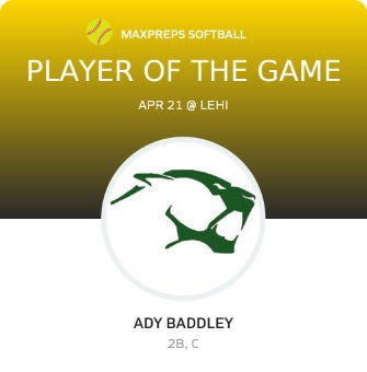 #2 Ady Baddley Player of the Game badge