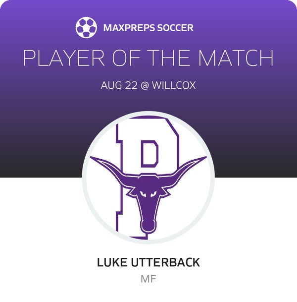 #10 Luke Utterback Player of the Game badge