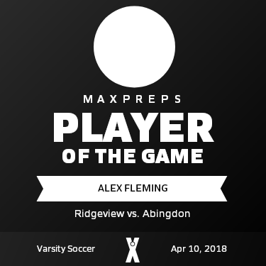 #12 Alex Fleming Player of the Game badge