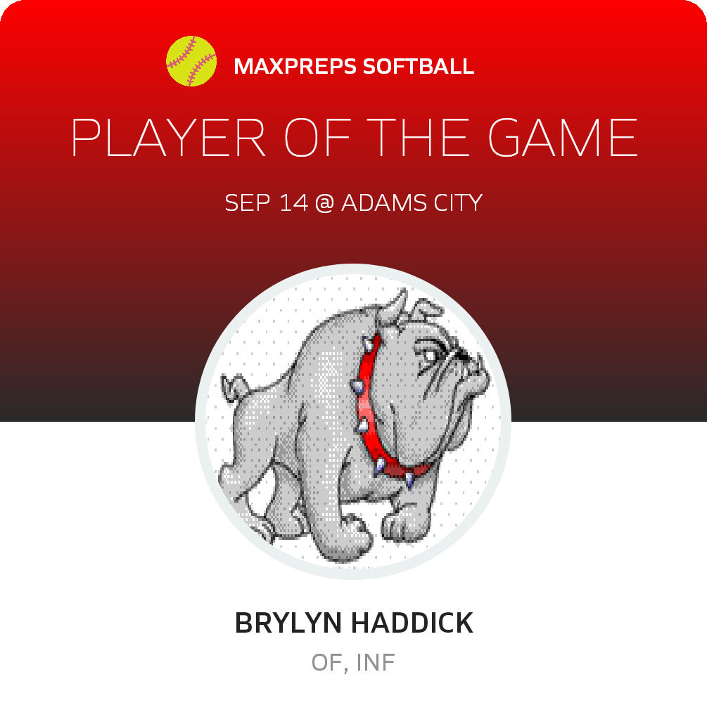 #15 Brylyn Haddick Player of the Game badge