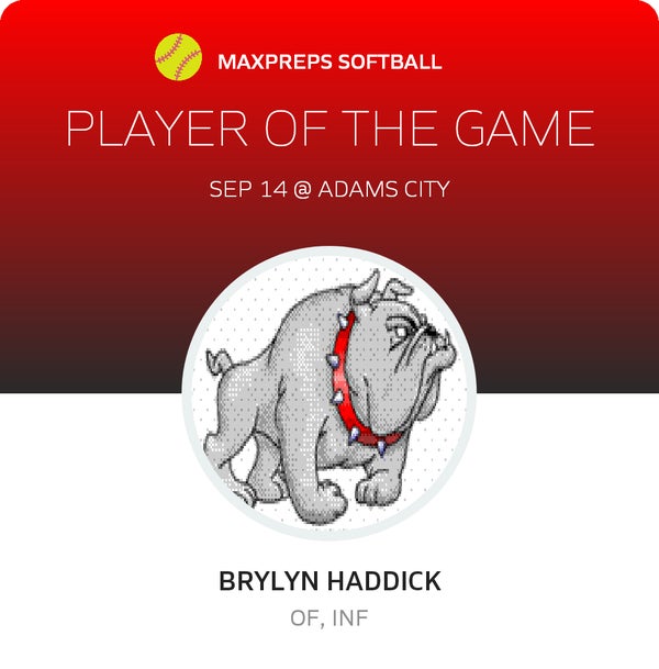 #15 Brylyn Haddick Player of the Game badge