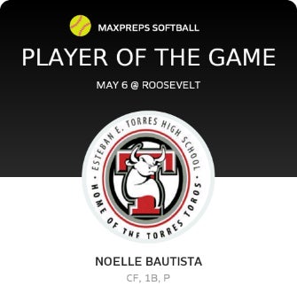 #16 Noelle Bautista Player of the Game badge