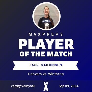 #8 Lauren McKinnon Player of the Game badge