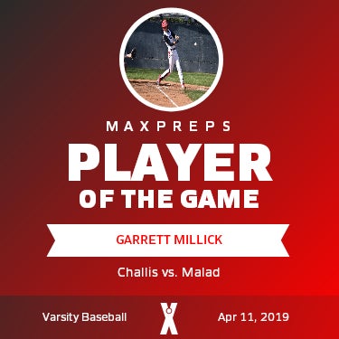 #1 Garrett Millick Player of the Game badge
