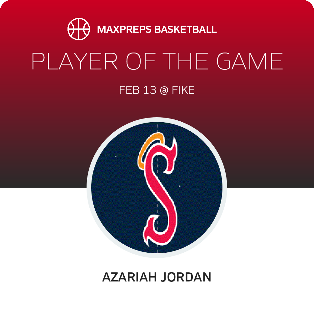 #1 Azariah Jordan Player of the Game badge