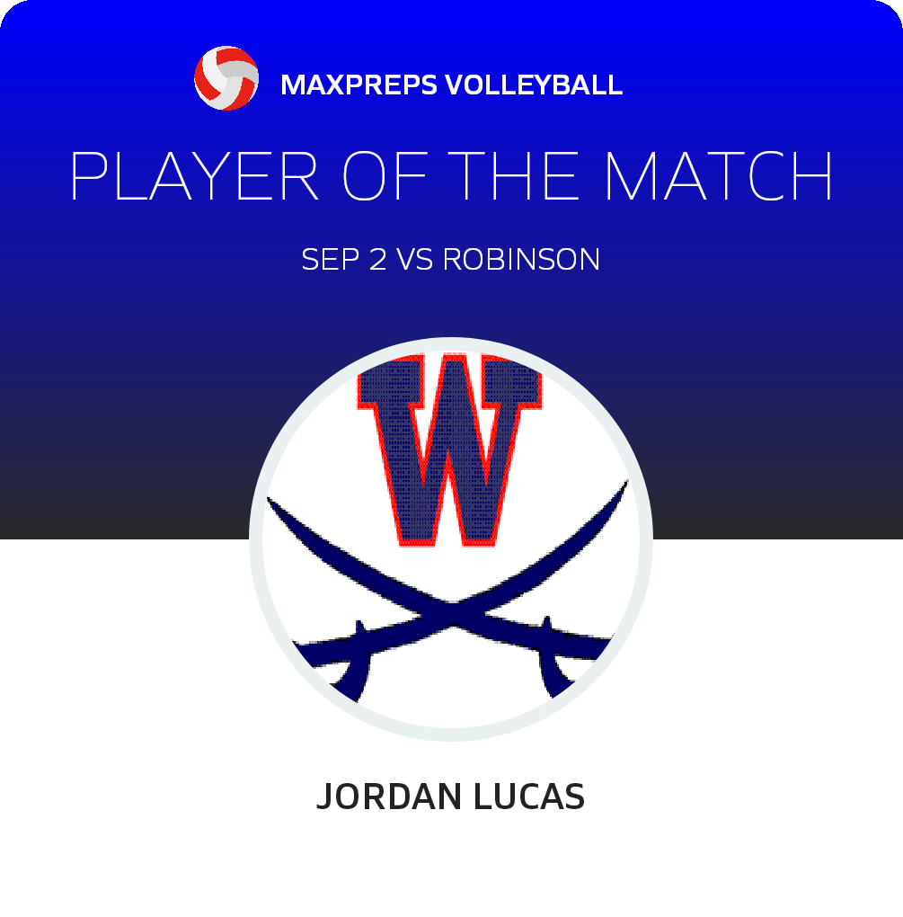 #12 Jordan Lucas Player of the Game badge