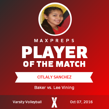 #7 Citlaly Sanchez Player of the Game badge