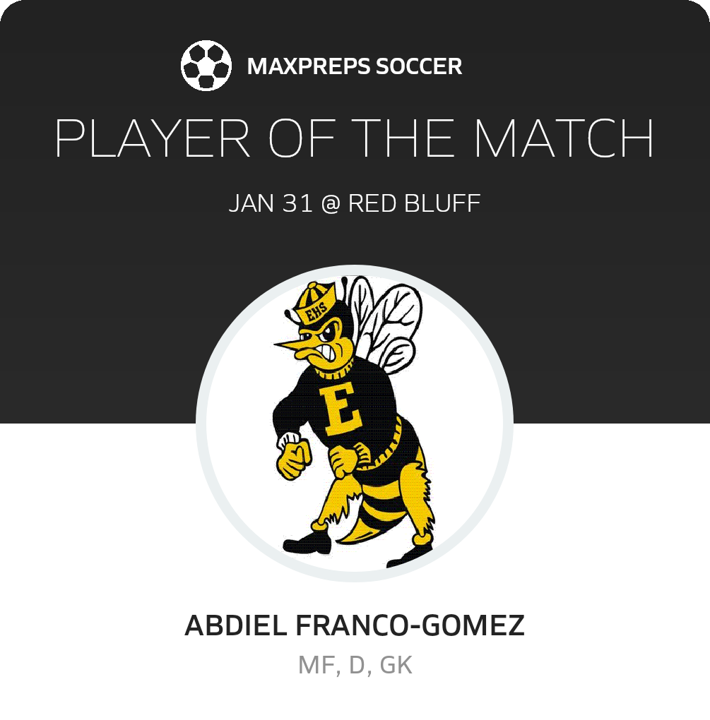 #13 Abdiel Franco-Gomez Player of the Game badge