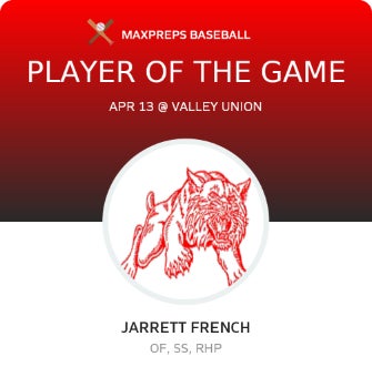 #2 Jarrett French Player of the Game badge
