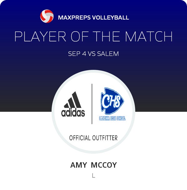 #16 ARMONIE TRAVIS Player of the Game badge