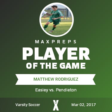 #4 Matthew Rodriguez Player of the Game badge