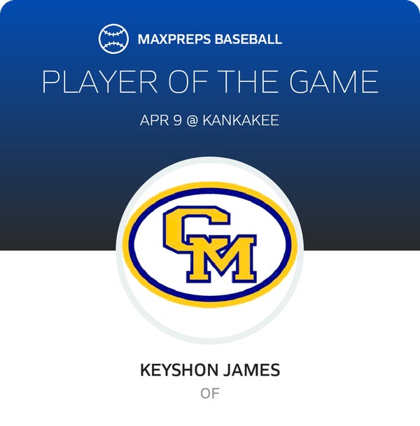 #7 Keyshon James Player of the Game badge