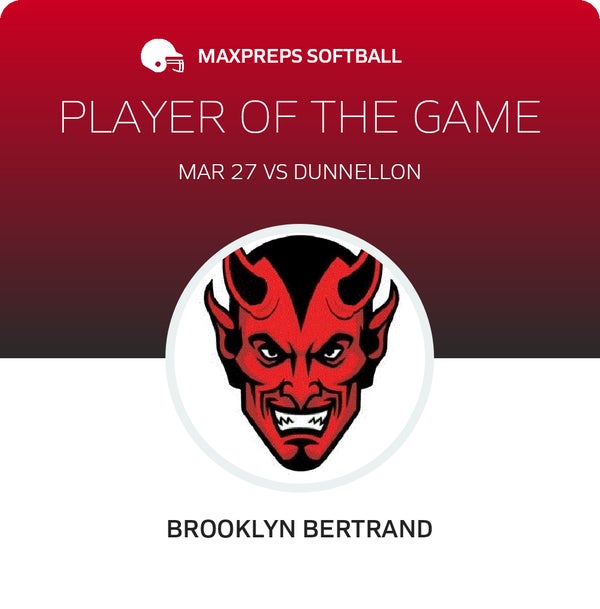 #9 Brooklyn Bertrand Player of the Game badge