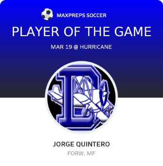 #7 Jorge Quintero Player of the Game badge