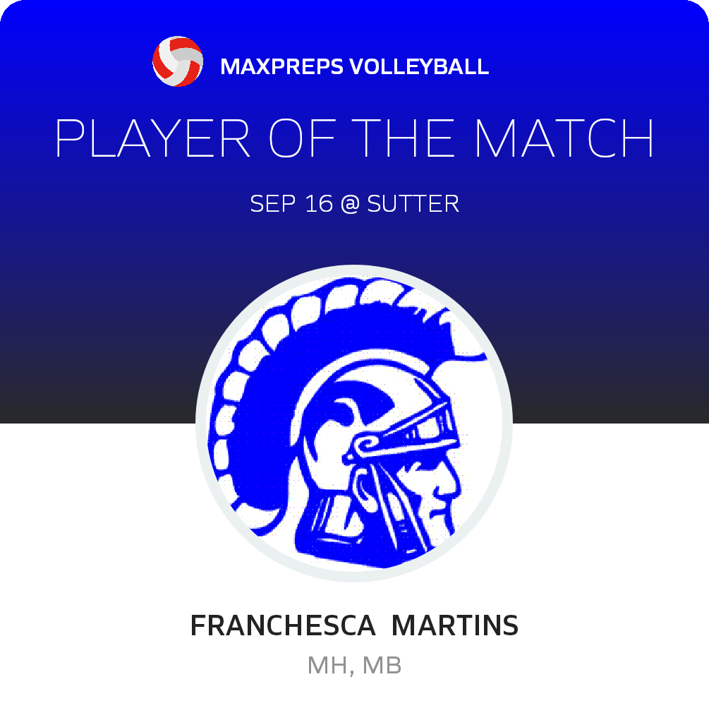 #21 Franchesca  Martins Player of the Game badge