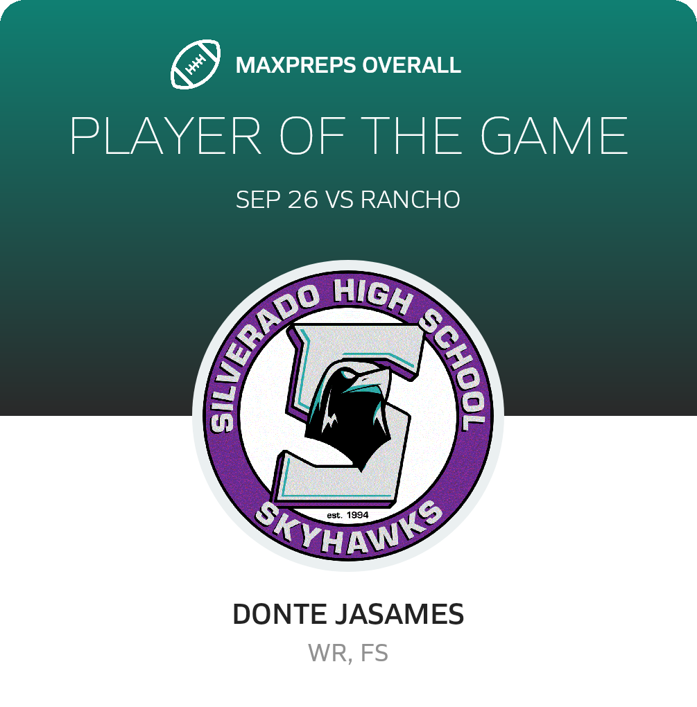 #4 Donte Jasames Player of the Game badge