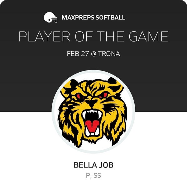 #18 Bella Job Player of the Game badge