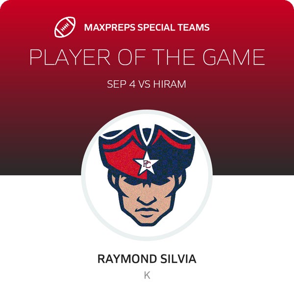 #89 Raymond Silvia Player of the Game badge