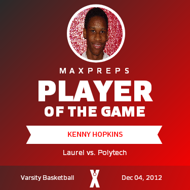#20 Kenny Hopkins Player of the Game badge