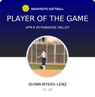 #3 Quinn Myers-Lenz Player of the Game badge