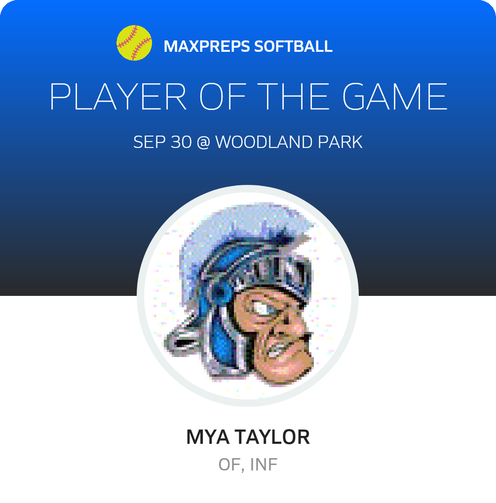 #16 Mya Taylor Player of the Game badge