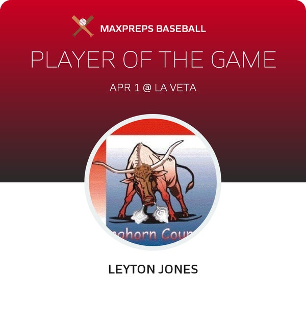 #10 Leyton Jones Player of the Game badge