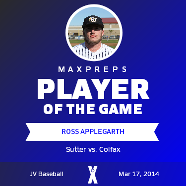 #24 Ross Applegarth Player of the Game badge