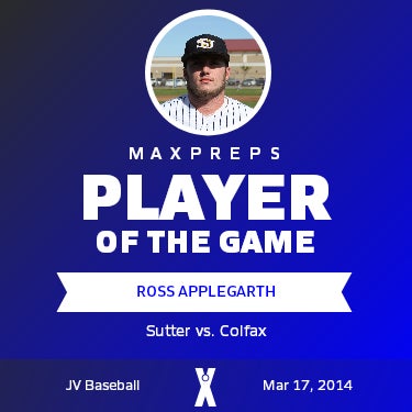 #24 Ross Applegarth Player of the Game badge
