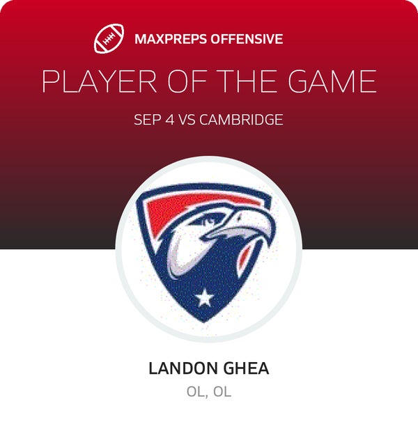 #66 Landon Ghea Player of the Game badge