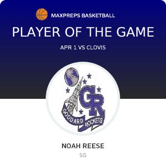 #22 Noah Reese Player of the Game badge