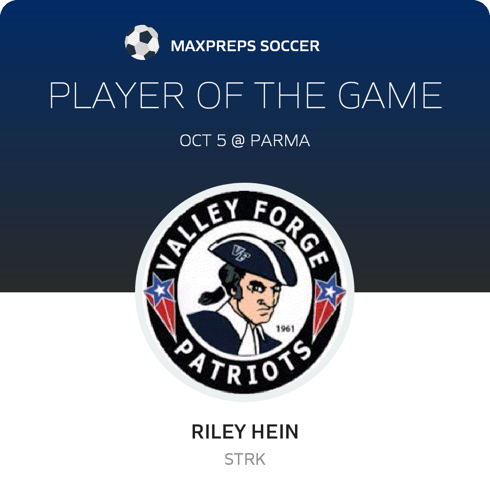 #7 Riley Hein Player of the Game badge