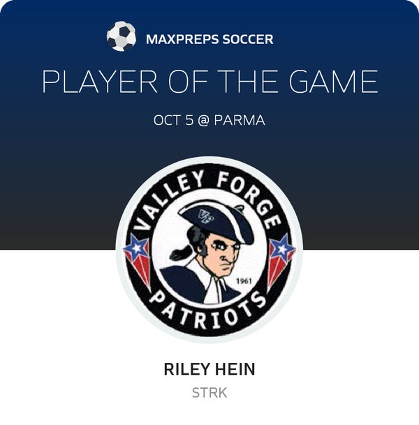 #7 Riley Hein Player of the Game badge