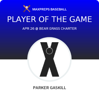 #38 Parker Gaskill Player of the Game badge