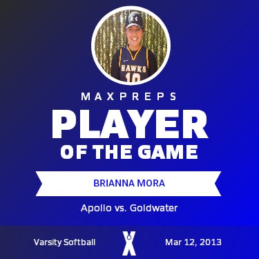 #10 Brianna Mora Player of the Game badge