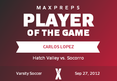 #5 Carlos Lopez Player of the Game badge